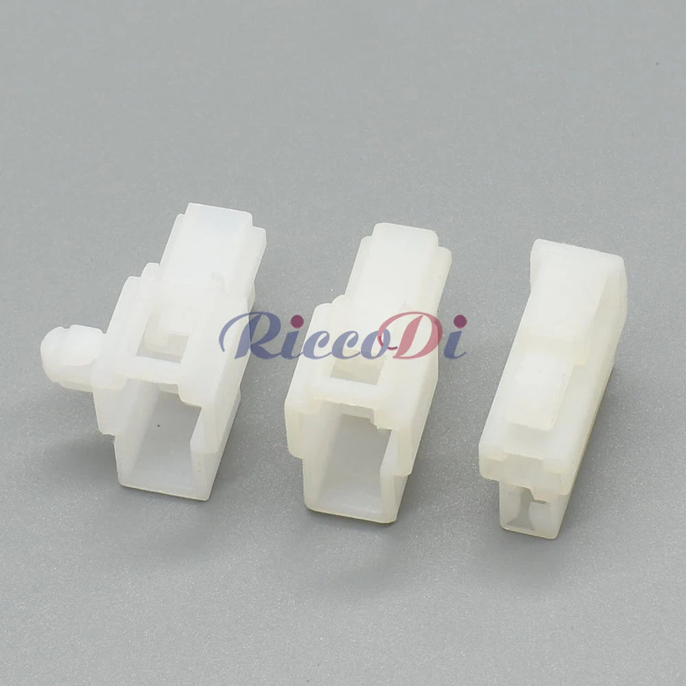 Close-up view of terminals on DJ7022A 6.3MM 2 pin automotive connector plug for secure electrical connections