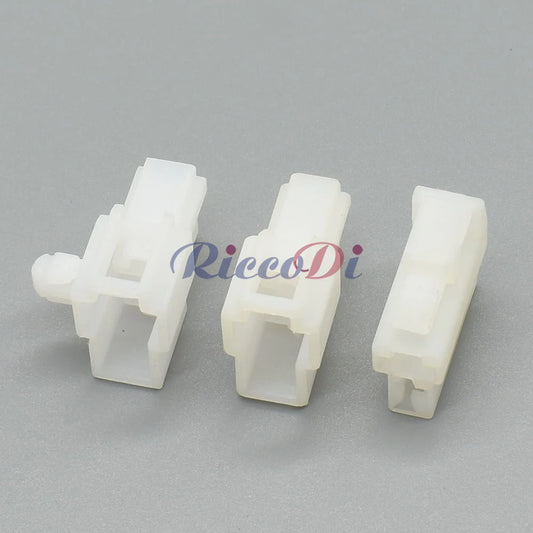 Close-up view of terminals on DJ7022A 6.3MM 2 pin automotive connector plug for secure electrical connections