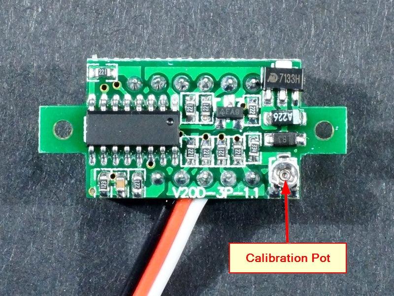 0.39″ Mini DVM 0-100 VDC 3-Wire Yellow