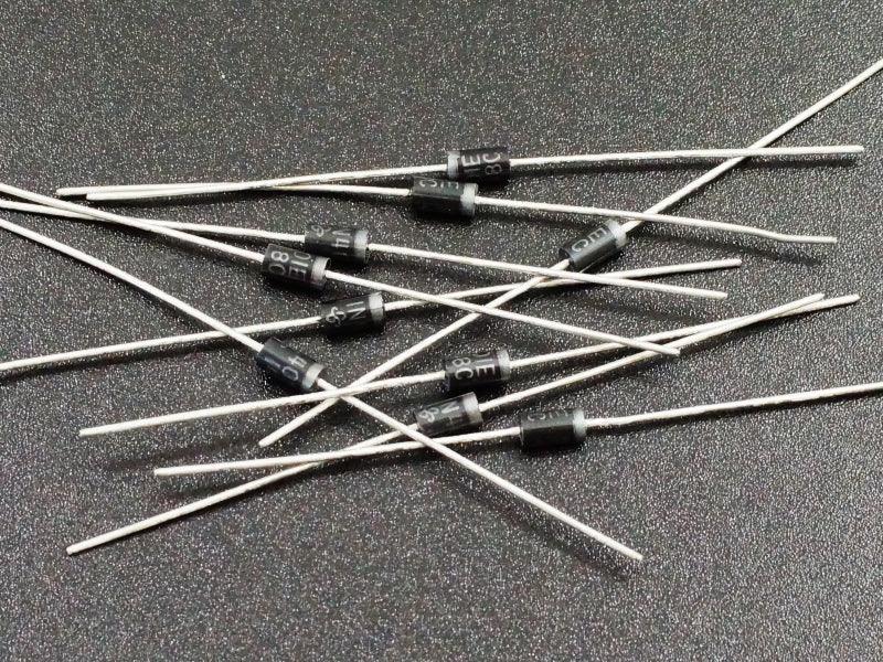 1N4001 Rectifier Diode 50V 1A (10-Pack)