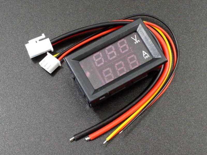 Dual Display 0-100V / 0-10A Panel Meter