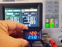 Dual Display 0-100V / 0-10A Panel Meter