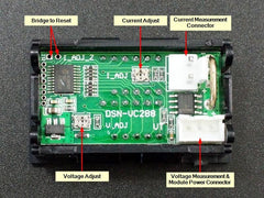 Dual Display 0-100V / 0-10A Panel Meter