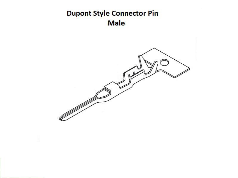 Dupont 2.54mm Connector Male Pins (100-Pack)