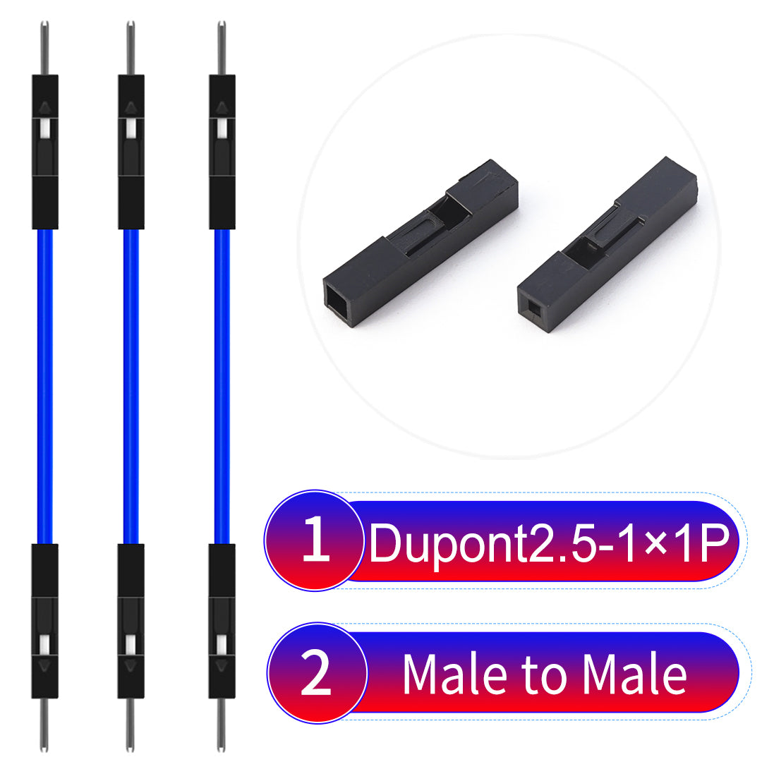 Dupont_2.54mm_1Pin_Blue_Male_to_Male_Wire