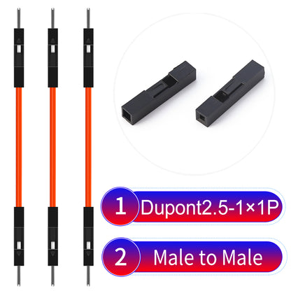 Dupont_2.54mm_1Pin_Orange_Male_to_Male_Wire