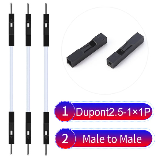 Dupont_2.54mm_1Pin_White_Male_to_Male_Wire