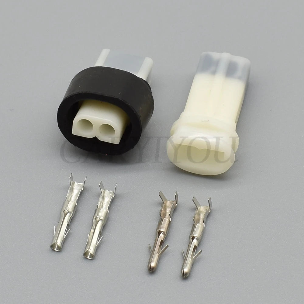 durable 2 pin power electrical connector for reliable car and motorcycle use