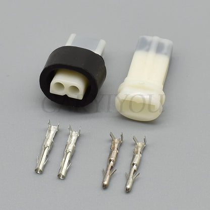 durable 2 pin power electrical connector for reliable car and motorcycle use