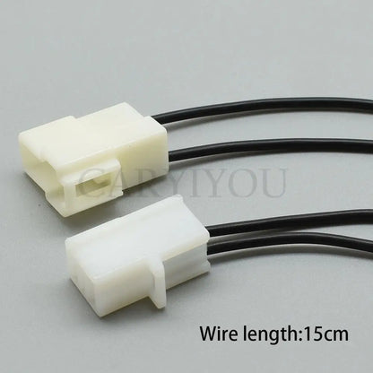 durable 2 pin male female automotive connector for long-lasting wiring harness use