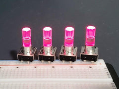 Encoder with Red Illuminated Shaft