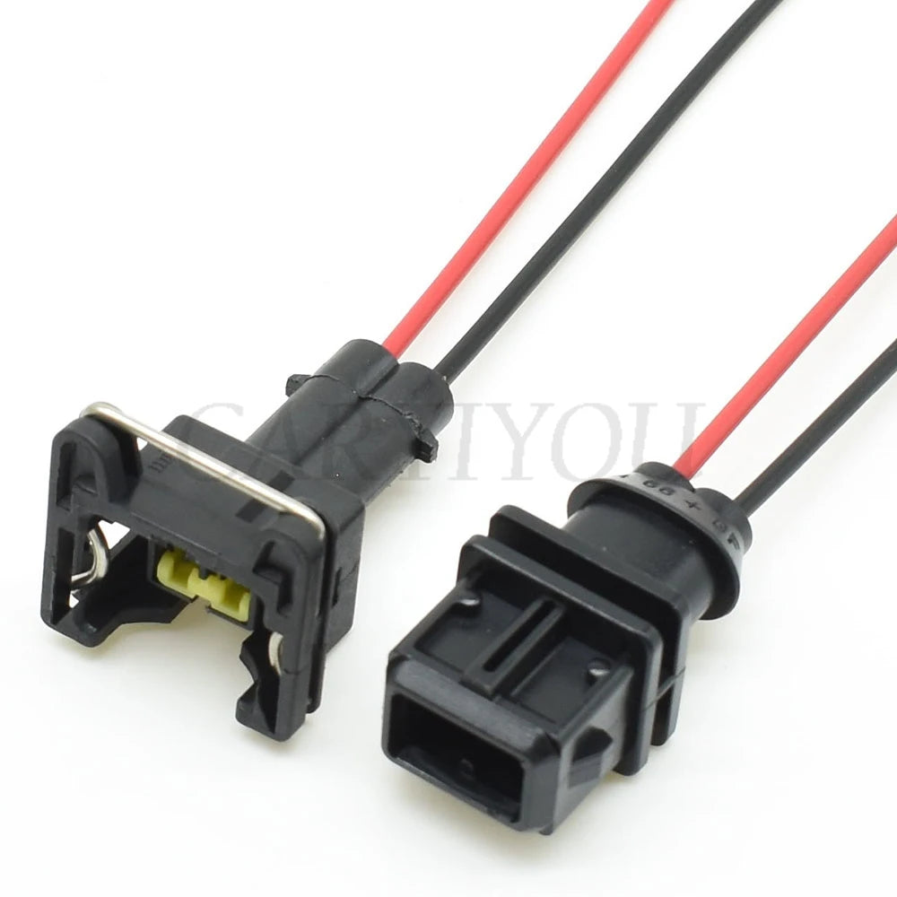 2 pin engine oil sensor connector automotive male female plug for car wiring harness