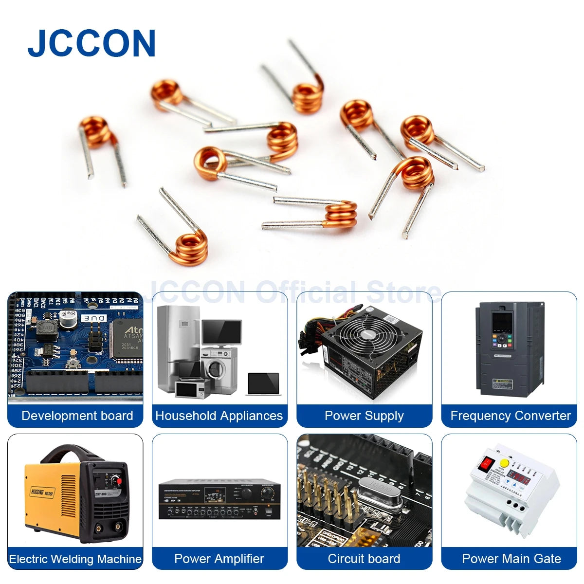 Copper Wire Air Core Inductor Coil for Remote Control and FM Circuit 0.7×3.0mm 1.5T–7.5T