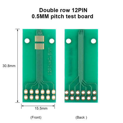 10P–30P Double-Row Test Adapter Board for LCM TFT LCD PCB 2.0mm/2.54mm Connector