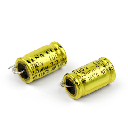 100V Horizontal Non-Polar Polypropylene Audio Capacitor 1µF-4.7µF for Speaker Frequency Divider & Crossover