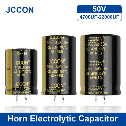 Audio Electrolytic Capacitor 50V 4700UF-22000UF High Frequency Low ESR for HiFi Amplifier