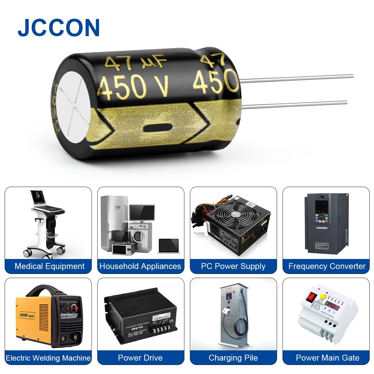 Aluminum Electrolytic Capacitor 450V 47uF High Frequency Low ESR Low Resistance