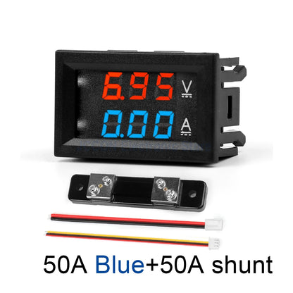 DC Dual Display Digital Voltmeter and Ammeter 0-100V 1A–100A LED Module DSN-VC288