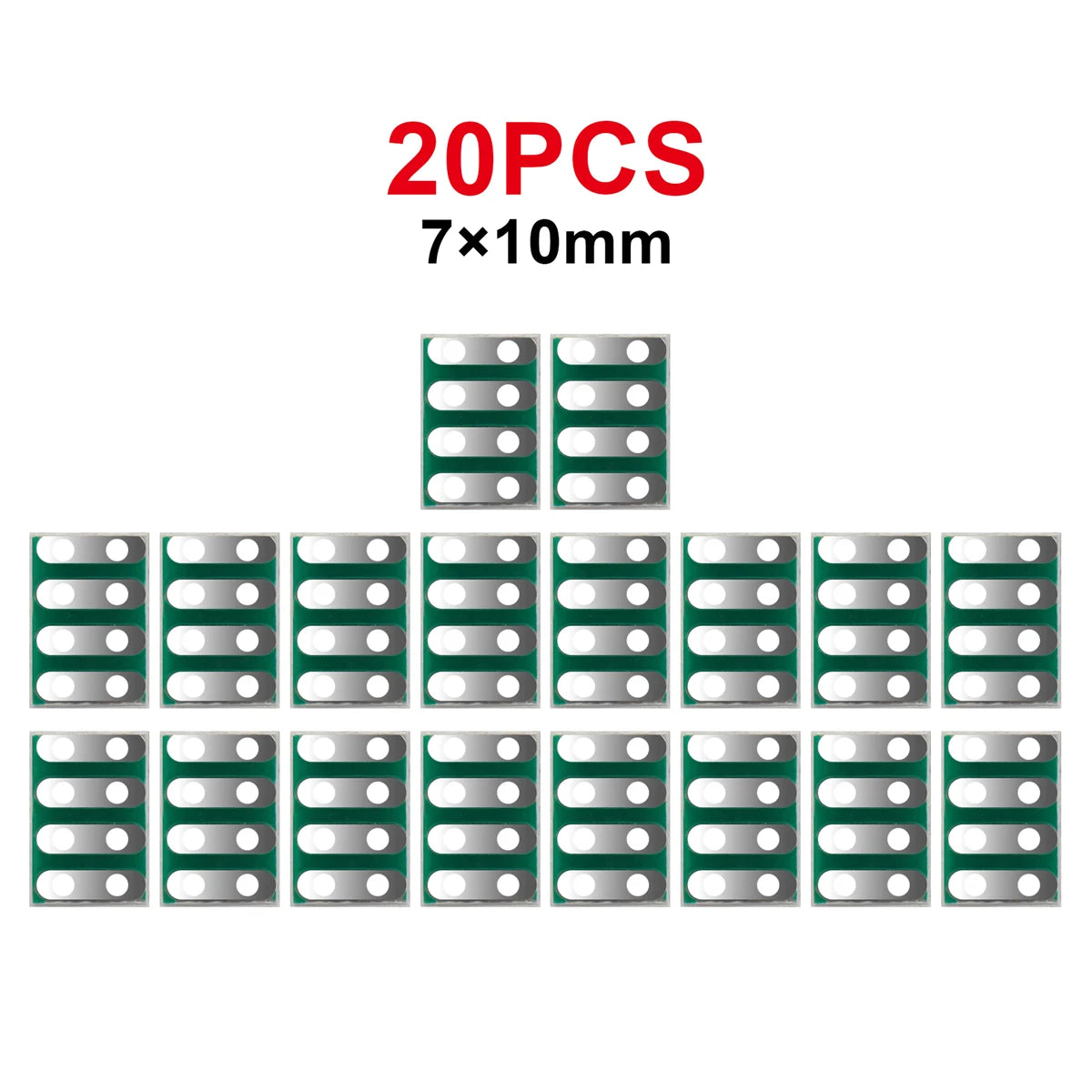 Double-Sided PCB Pitch Adapter Converter Board Set DIY 6x11, 6x10, 7x10, 8x10, 8x12, 6.5x8.7mm