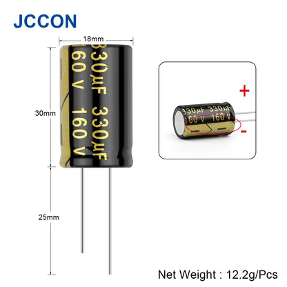 Aluminum Electrolytic Capacitor 160V 330uF High Frequency Low ESR Low Resistance