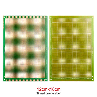 PCB Prototype Board Set 5x7, 6x8, 7x9, 9x15, 10x15, 10x22, 12x18cm Universal DIY Single-Hole Soldering Plates
