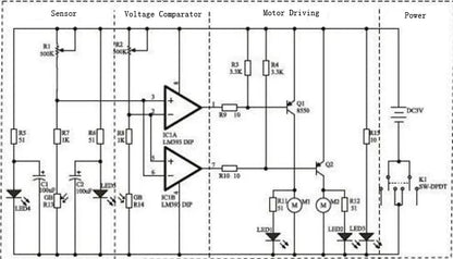 D2-1 Smart Car DIY Kit – Intelligent Line Tracking TT Motor Patrol Robot Electronics