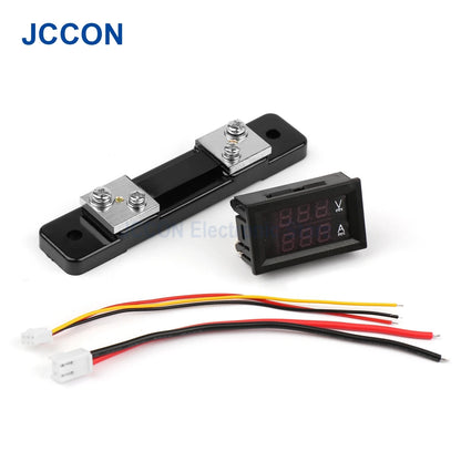 DC Dual Display Digital Voltmeter and Ammeter 0-100V 1A–100A LED Module DSN-VC288
