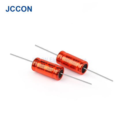 100V Horizontal SPT Polypropylene Audio Capacitor 1.5µF-5.6µF for Speaker Frequency Divider & Crossover