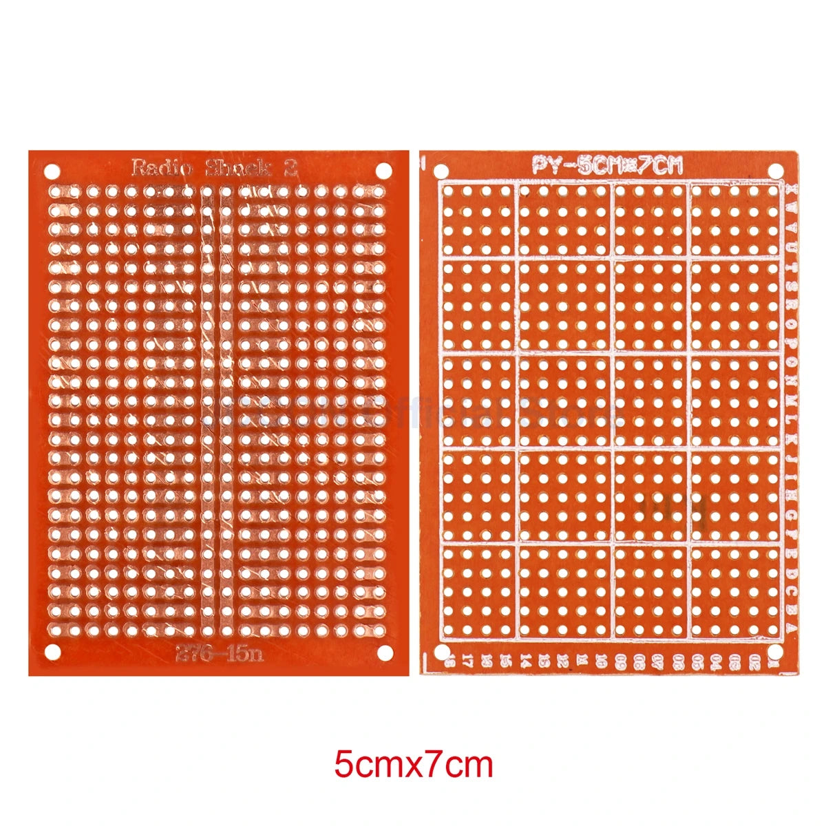 Bakelite PCB Prototype Board Single-Side Copper Experimental Circuit 5x7, 5x10cm Yellow