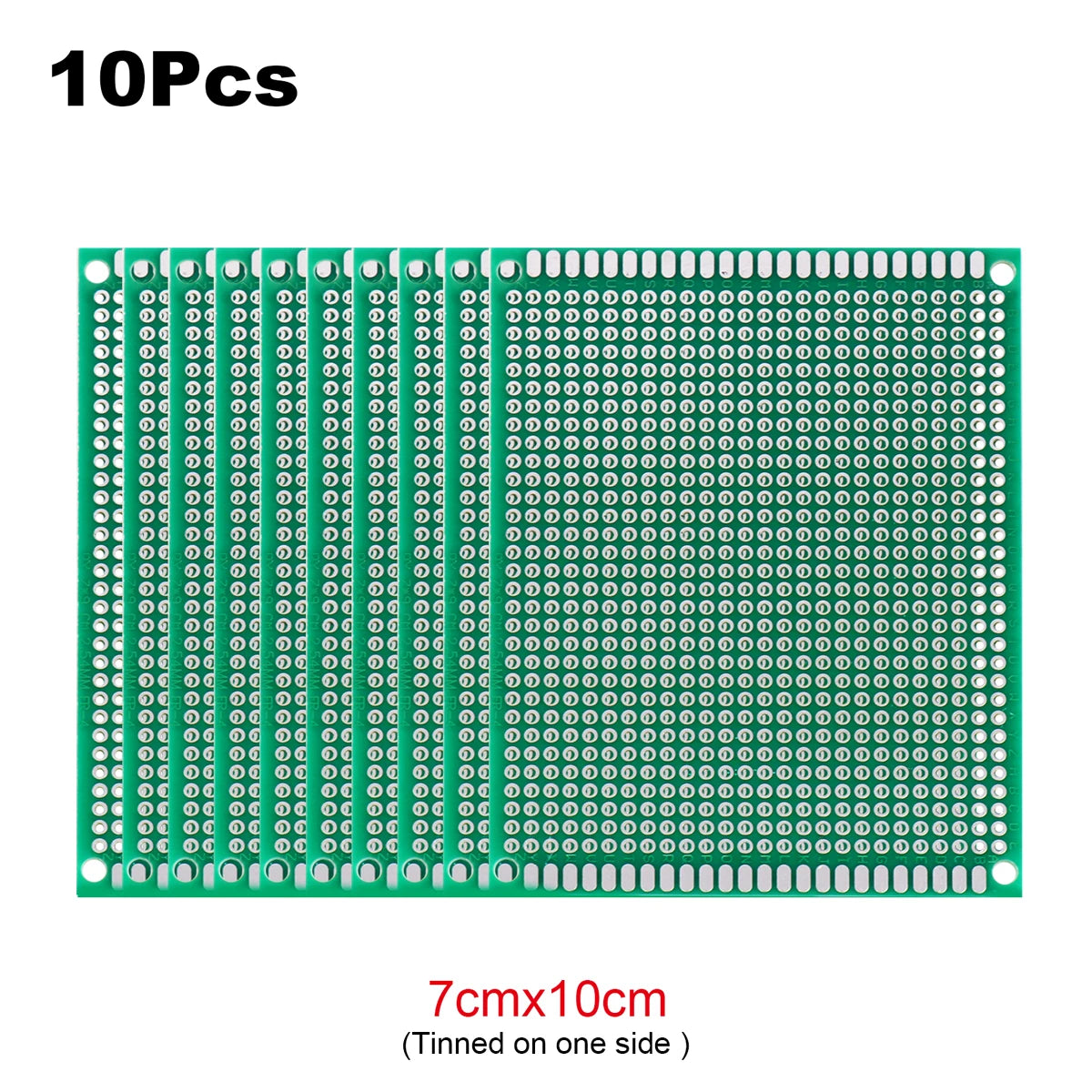 PCB Stripboard Prototype Board Single-Side Universal Prototyping 2x8, 3x7, 4x6, 5x7, 6x8, 7x9, 8x12, 9x10 Soldering