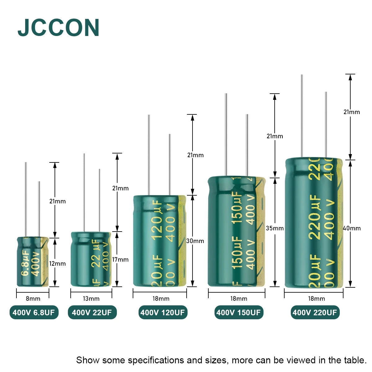 Aluminum Electrolytic Capacitor 400V 2.2uF–100uF High Frequency Low ESR