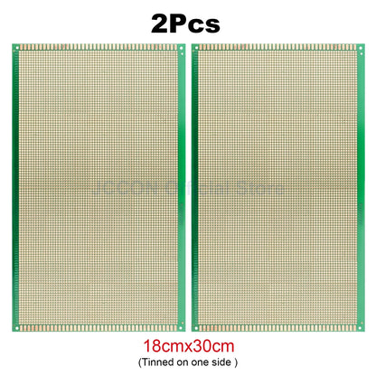 PCB Prototype Board Set 5x7, 6x8, 7x9, 9x15, 10x15, 10x22, 12x18cm Universal DIY Single-Hole Soldering Plates