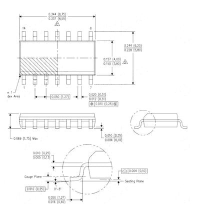 CD4011BM SOP14 Quad 2-Input NAND Gate Logic IC CD4011