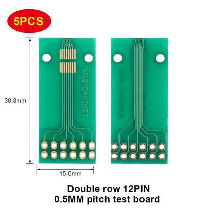 10P–30P Double-Row Test Adapter Board for LCM TFT LCD PCB 2.0mm/2.54mm Connector