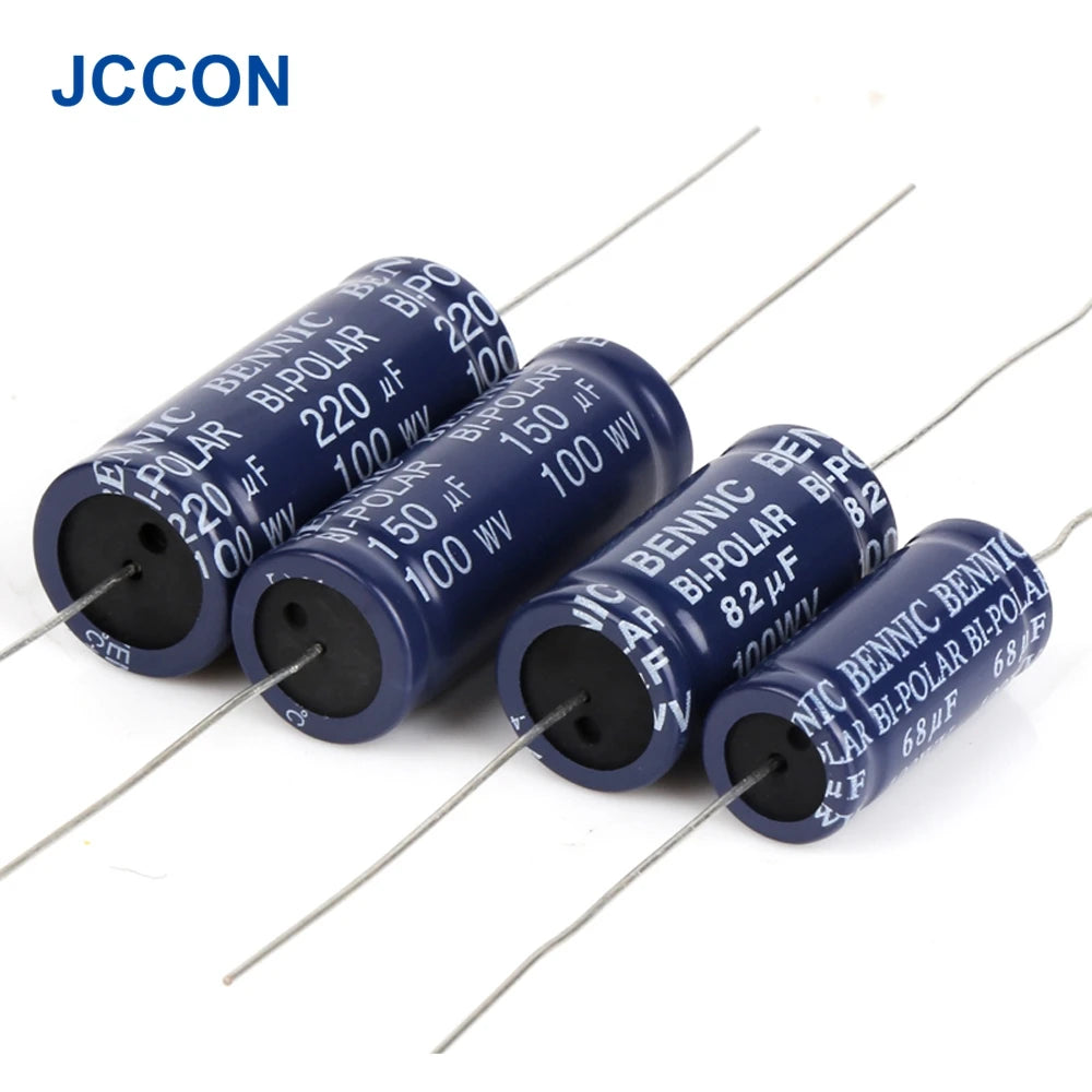 100V Horizontal Superior Electrolytic Audio Capacitor for Speaker Frequency Divider