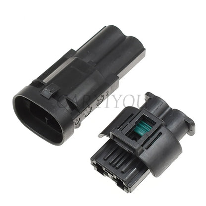 2 Pin 8mm Waterproof Fan Motor Connector 1544334-1 1544317-1 DJ7021Y-8 PA66 Tyco AMP