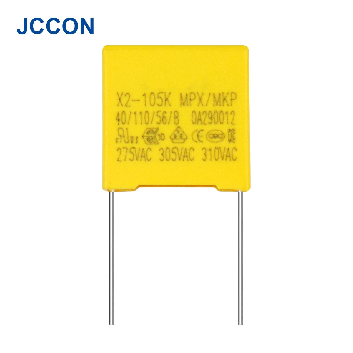 X2 Polypropylene Film Capacitors 275VAC 0.1µF–0.56µF