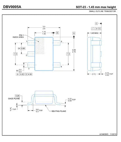 10PCS LM321 SOT23-5 Low-Power Operational Amplifier IC LM321MFX SMD