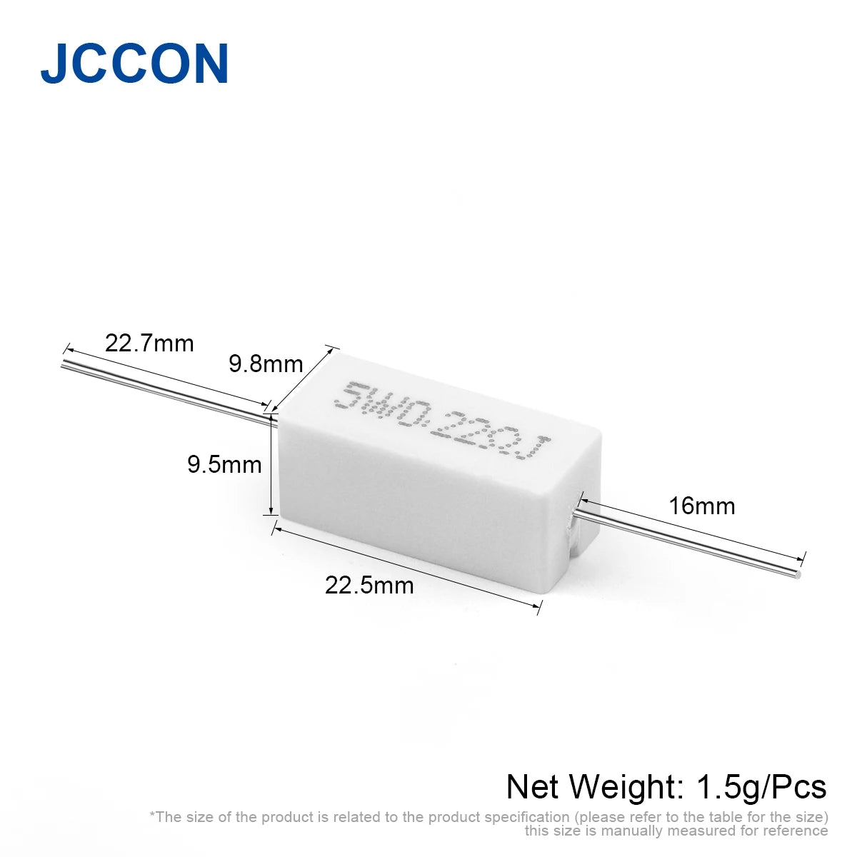 5W Cement Resistor 0.1Ω–10KΩ 5% Power Resistance Ceramic Cement