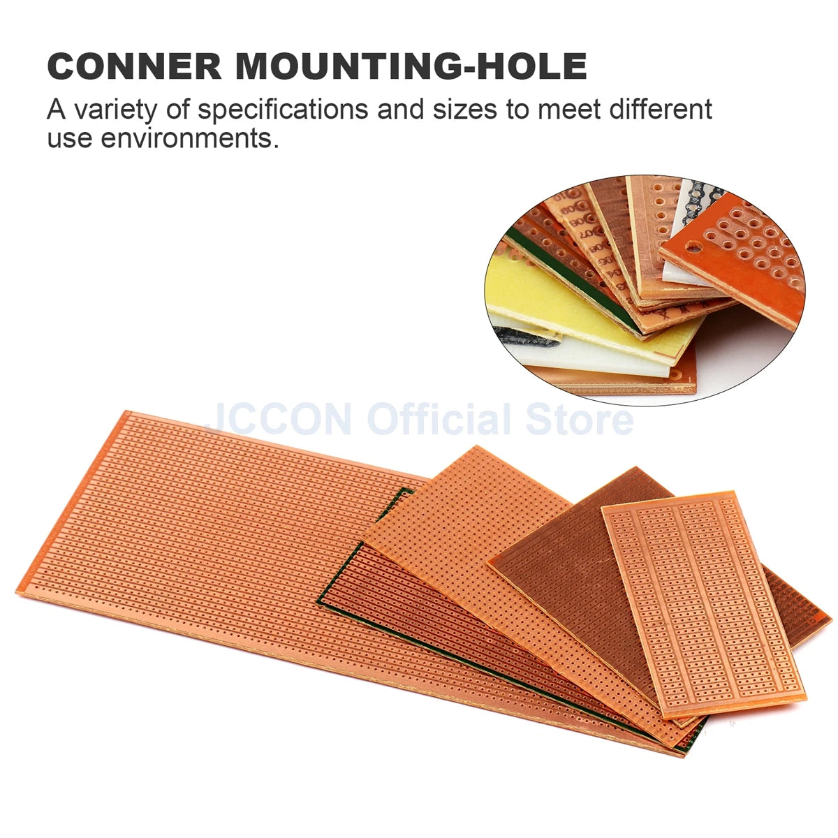 Bakelite PCB Prototype Board Single-Side Copper Experimental Circuit 5x7, 5x10cm Yellow