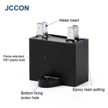 CBB61 Air Conditioner Fan Motor Run and Start Capacitor 450V 1µF–4.5µF