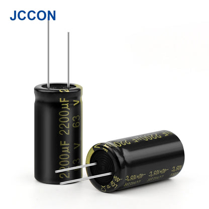 Aluminum Electrolytic Capacitor 63V 2200uF High Frequency Low ESR Low Resistance