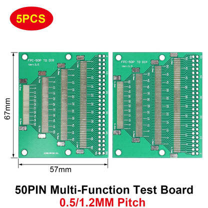 Multi-Function Transfer Test Board 50PIN 0.5–1.27mm Pitch for LCM TFT LCD