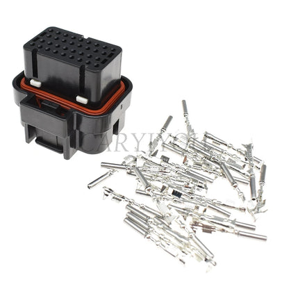 4-1437290-0 / 2-6447232-3 TE SUPERSEAL 34-Pin ECU Connector — Female Male PCB Socket Wire-to-Board Plug