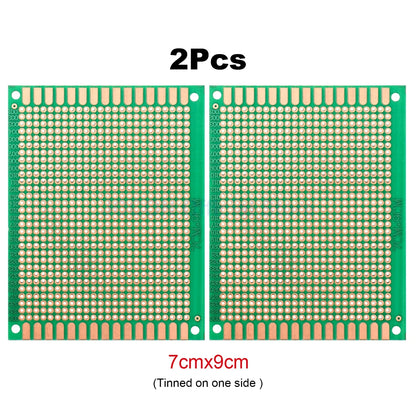 PCB Prototype Board Set 5x7, 6x8, 7x9, 9x15, 10x15, 10x22, 12x18cm Universal DIY Single-Hole Soldering Plates