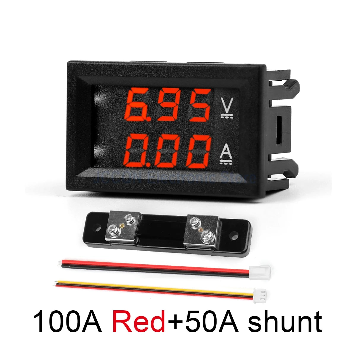 DC Dual Display Digital Voltmeter and Ammeter 0-100V 1A–100A LED Module DSN-VC288