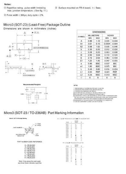 10PCS IRLML2502 SOT-23 N-Channel MOSFET SMD IC Chipset