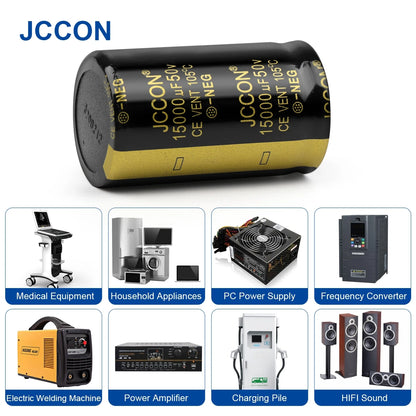 Audio Electrolytic Capacitor 50V 4700UF-22000UF High Frequency Low ESR for HiFi Amplifier