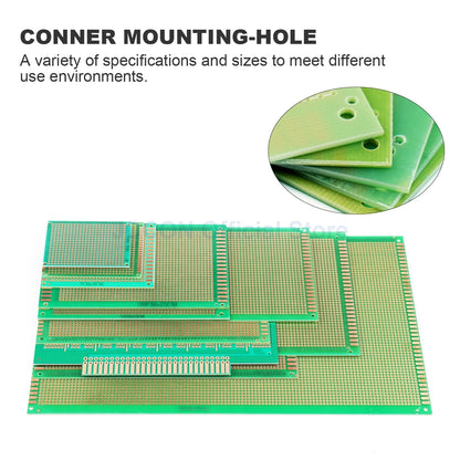 PCB Prototype Board Set 5x7, 6x8, 7x9, 9x15cm Universal DIY Single-Hole Soldering Plates