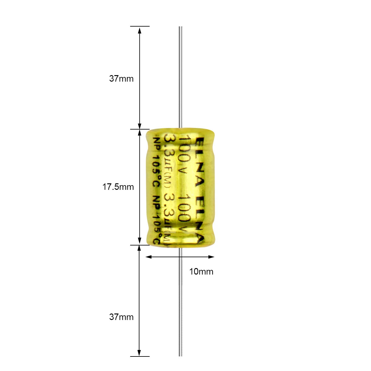 100V Non-Polar Polypropylene Audio Capacitor 1µF-6.8µF for Speaker Frequency Divider & Crossover